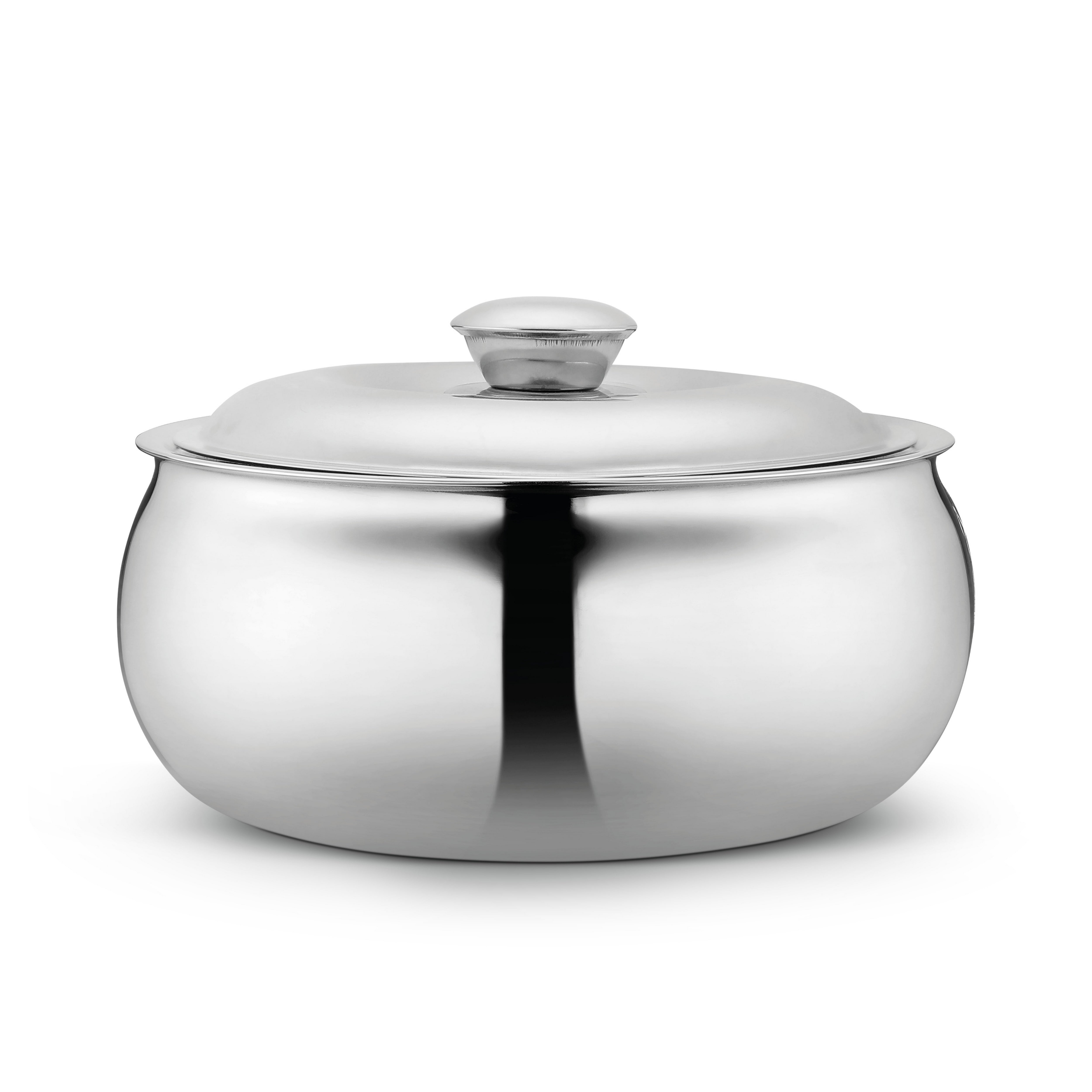 Classic Essential Belly Stainless Steel Tripot Hot-Pot Thermoware