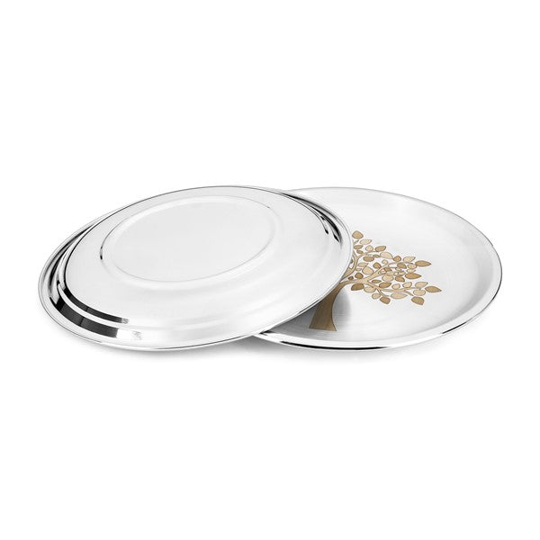 stainless steel dinner set of 40 pcs | steel plates