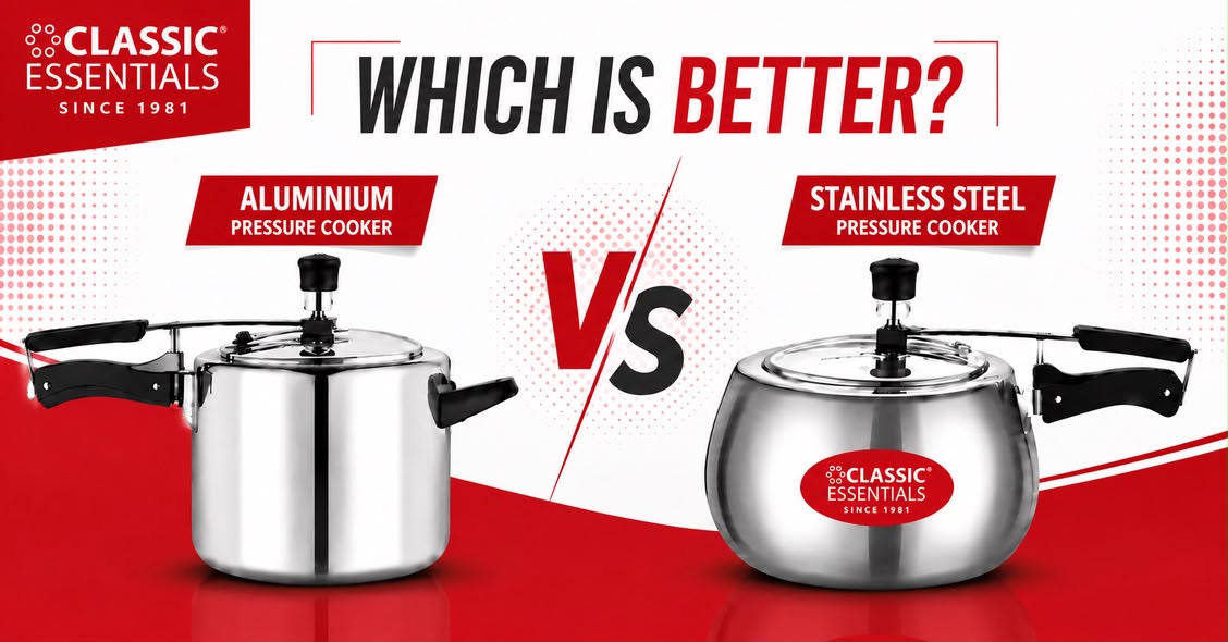 Aluminium Pressure Cooker vs Stainless Steel Pressure Cooker : Which Is Better?