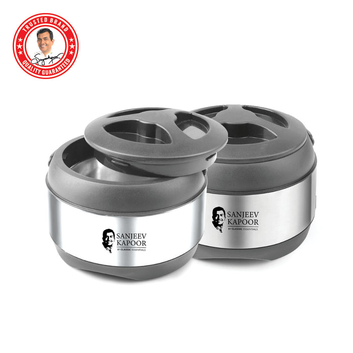 Sanjeev Kapoor by Classic Essentials ALPHA Casserole Set of 2 (1000 ML Each)