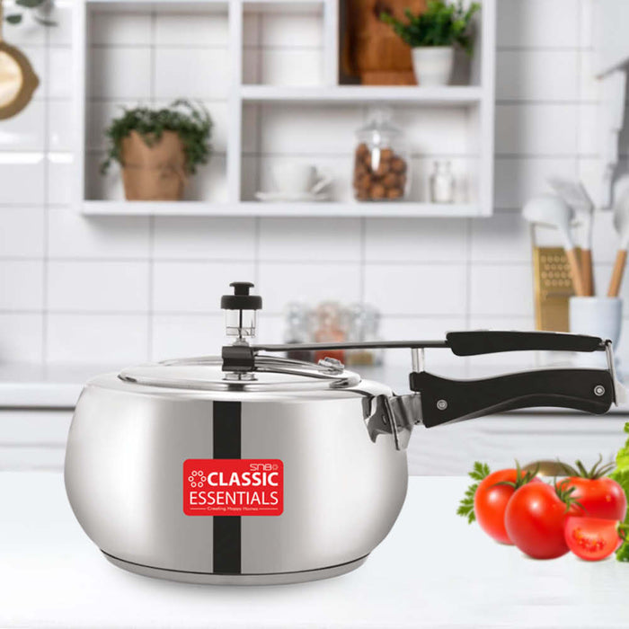 Alpha Concave Aluminium Inner Lid Induction Bottom Pressure Cooker 3Ltr/5ltr