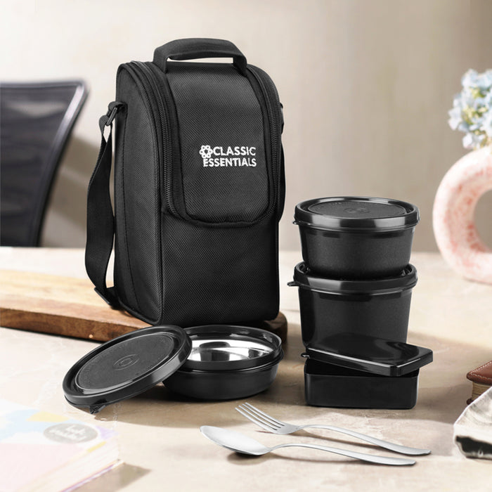 Meal Master Lunch Box (Microwave Safe) - Black