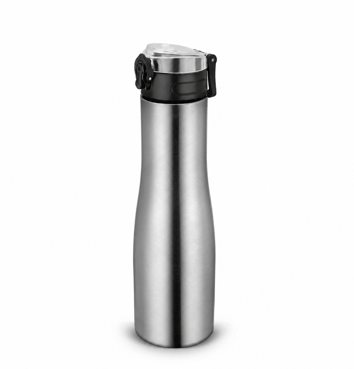 CLASSIC ESSENTIALS Water Bottle 1 ltr Stainless Steel Classic Puro Sipper Bottle for Sports, School, Home, Office, Travel, Capacity: (1000) ml, (Set of 1)