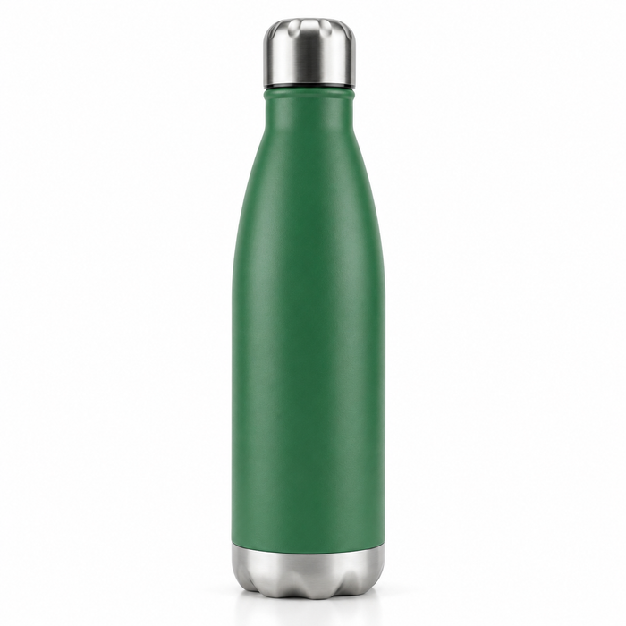CLASSIC ESSENTIALS Insulated Double Wall Vacuum Stainless Steel Water Bottle 24 Hours Hot and Cold,BIS Approved,100% Leakproof Lid,Sweat Proof Water Bottles, Great for Travel Picnic (Green 1000ml)