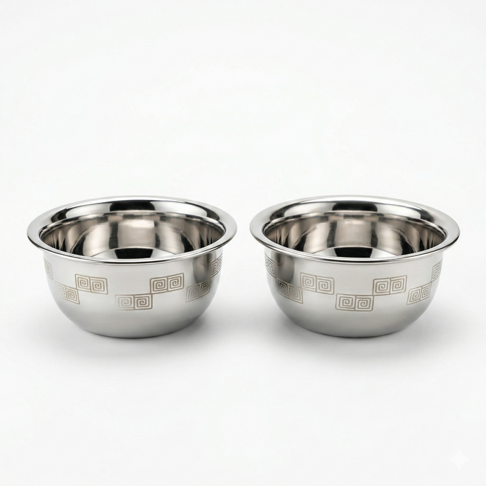 Sanjeev Kapoor by Classic Essentials Set of 2 Aztec Microwave Safe Bowls – Durable, Heat-Resistant Serving & Cooking Bowls for Kitchen Use