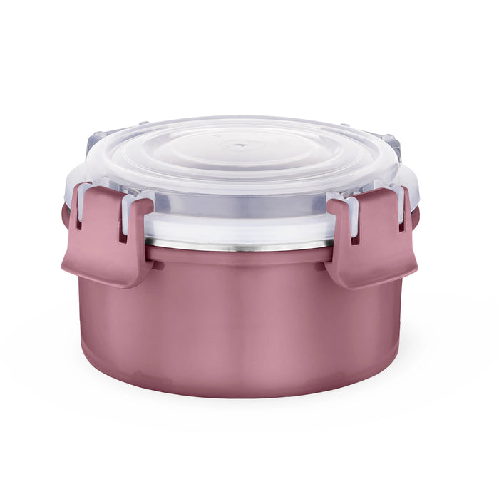Classic Essentials Stainless Steel Klip Microwave Safe Leak & Spill Proof Food Storage & 3 Conatiners Lunch Box Set, Capacity: 2000ML