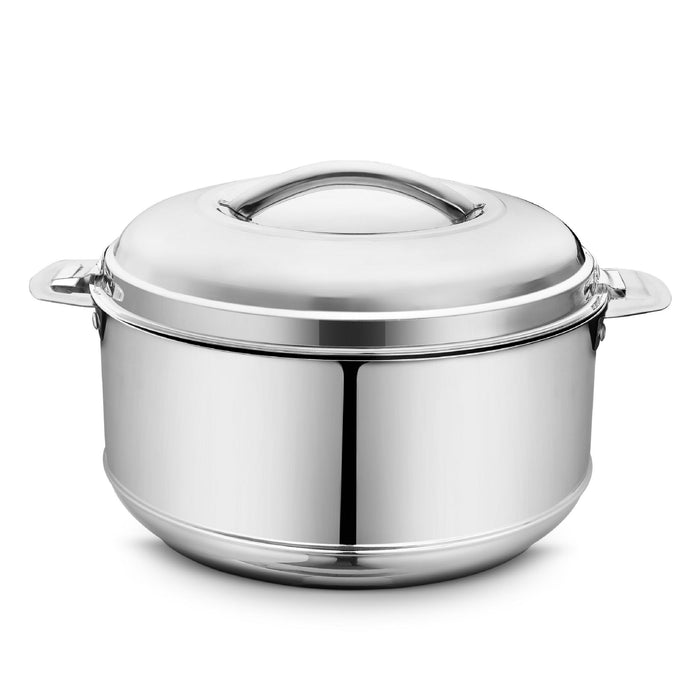 Classic Essentials Imperial Stainless Steel Double Wall, Insulated Serving Casserole with Lid, Color: Silver, Capacity: 1000ML