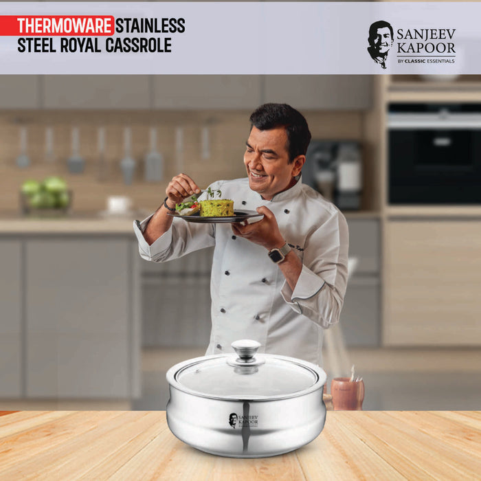 Classic Essentials double wall & insulated Stainless Steel Royal Casserole 1200 ml