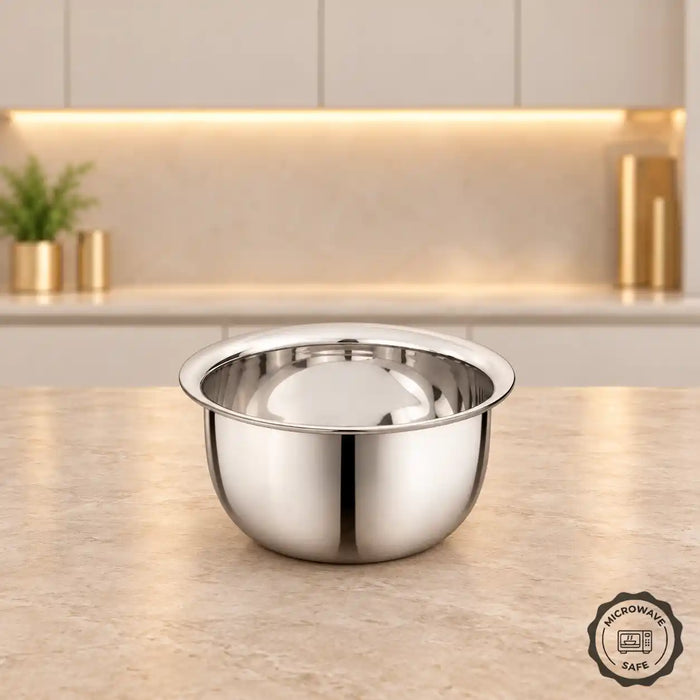 Set of 2 (200 ml) 6 Inch Microwave Safe Stainless Steel Katori | Sanjeev Kapoor Series - Classic Essentials