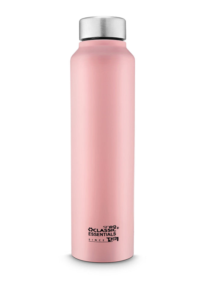 Stainless Steel Spring Hydrate Matt Finish Colored Water Bottle For Fridge, School, Home, Office, Travel, Capacity -1000ml