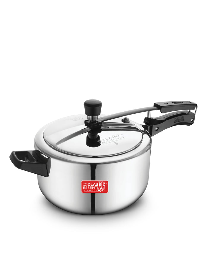 Stella Triply Stainless Steel Inner Lid Induction Bottom Pressure Cooker 5Ltr