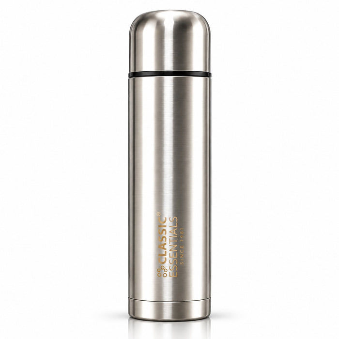 Stainless Steel Vacuum Insulated 12 Hr Hot & 24 Hr Cold Flask | ISI Certified | Leak Proof Lid | For Office, School, Gym, Home & Travel (1000ML)