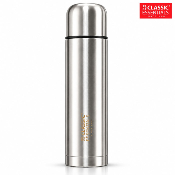 Stainless Steel Vacuum Insulated 12 Hr Hot & 24 Hr Cold Flask | ISI Certified | Leak Proof Lid | For Office, School, Gym, Home & Travel (750ML)