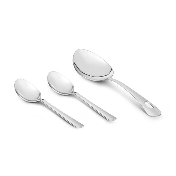 stainless steel dinner set of 40 pcs | steel spoons