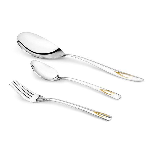 stainless steel dinner set of 40 pcs | steel spoon
